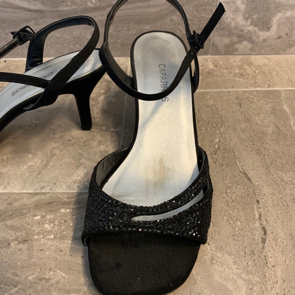 Caparros size 7 1/2 black dress shoes.  Wore 1x